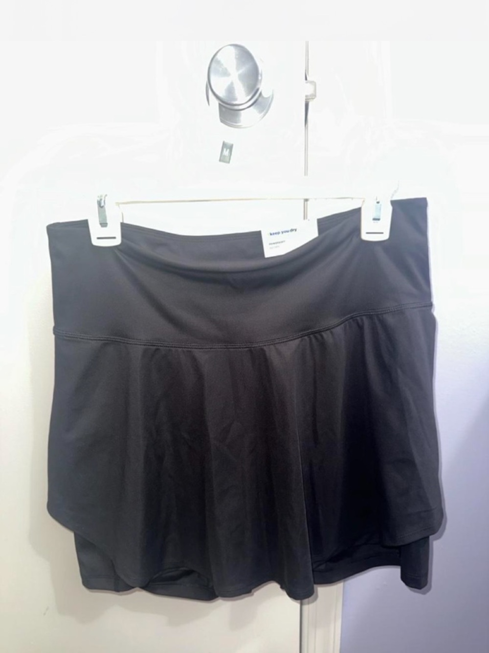 Old Navy Black High-Rise Powersoft Skort